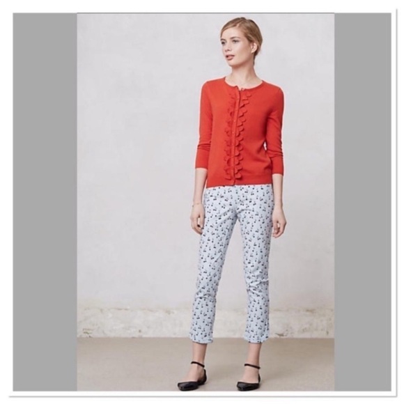 ANTHROPOLOGIE Cartonnier Cherry Charlie Trouser - Picture 4 of 12